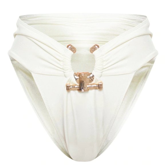 PLT Hammered Trim Bikini Set in Cream 4 - Picture 8 of 8